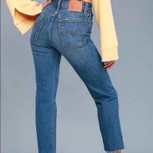 Levi’s wedgie tapered straight jeans